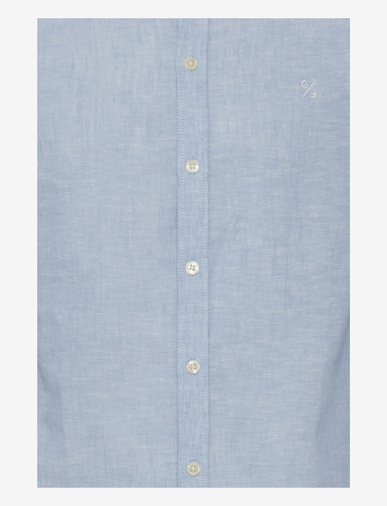 Casual Friday - CFANTON 0053 CC LS linen mix shirt - hørskjorter - silver lake blue - 3
