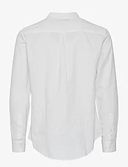 Casual Friday - CFAnton 0053 CC LS linen mix shirt - linasest riidest särgid - snow white - 1