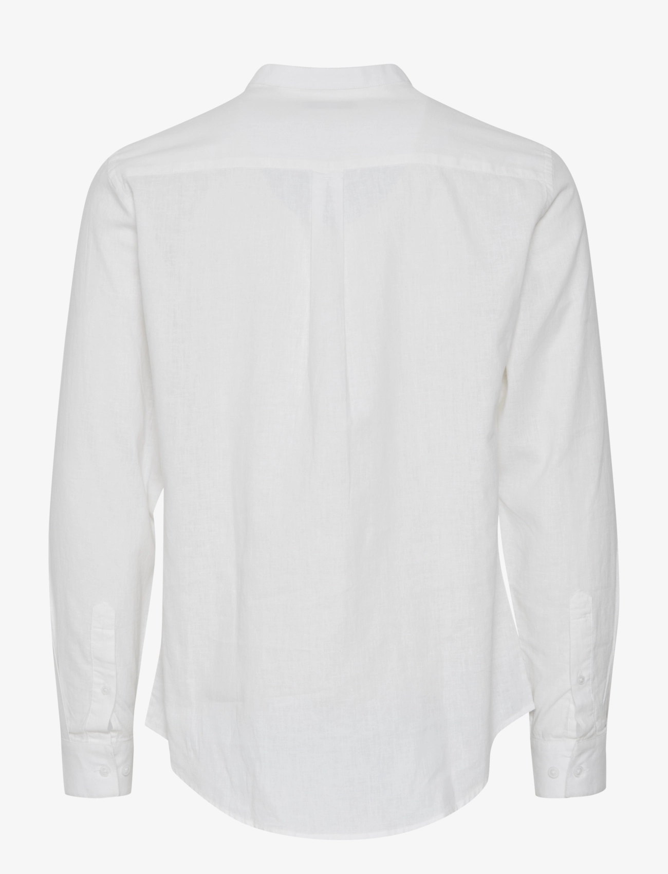 Casual Friday - CFANTON 0053 CC LS linen mix shirt - hørskjorter - snow white - 2