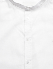 Casual Friday - CFAnton 0053 CC LS linen mix shirt - linasest riidest särgid - snow white - 2