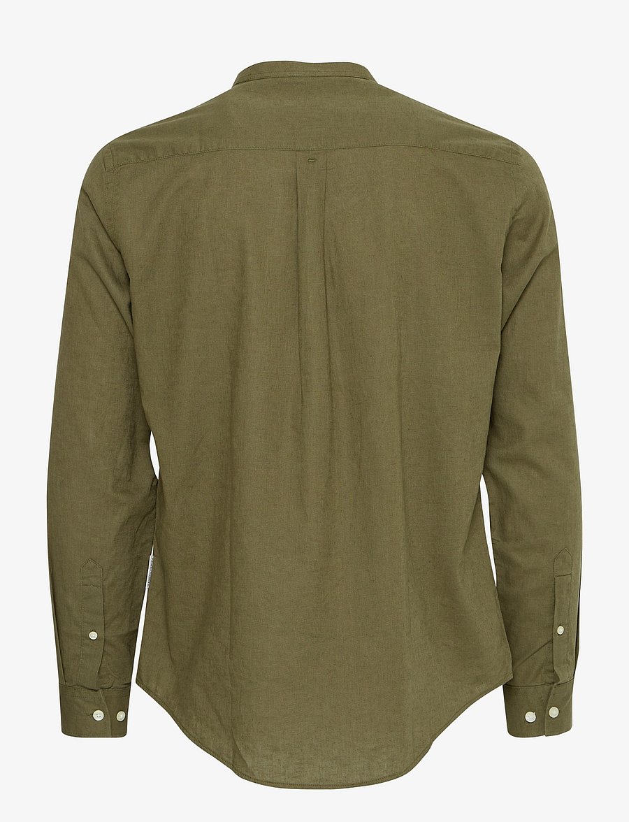 Casual Friday - CFANTON 0053 CC LS linen mix shirt - linnen overhemden - winter moss - 2