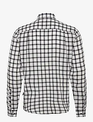 Casual Friday - CFAnton 0053 LS BD check linen mix - rutede skjorter - dark navy - 1