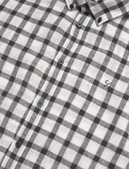Casual Friday - CFAnton 0053 LS BD check linen mix - checkered shirts - dark navy - 7