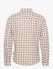 Casual Friday - CFAnton 0053 LS BD check linen mix - checkered shirts - ecru - 1