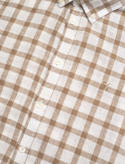 Casual Friday - CFAnton 0053 LS BD check linen mix - checkered shirts - ecru - 7