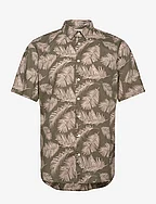 CFAnton SS palm printed shirt - BURNT OLIVE