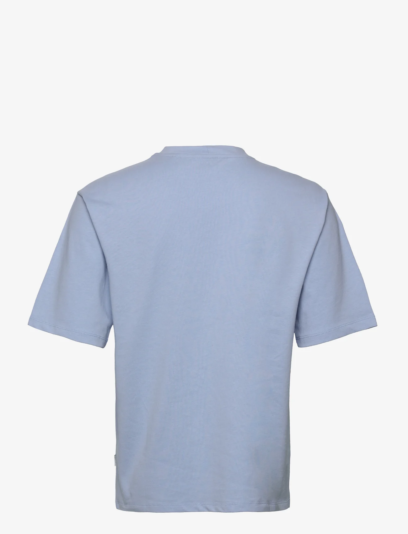 Casual Friday - CFTue relaxed tee w. logo center fr - chambray blue - 1