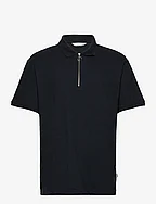 CFTrond 0063 structured polo - DARK NAVY