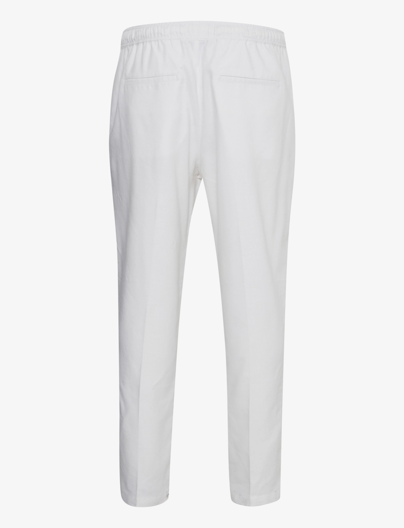 Casual Friday - CFPILOU 0066 drawstring linen mix p - hørbukser - bright white - 1
