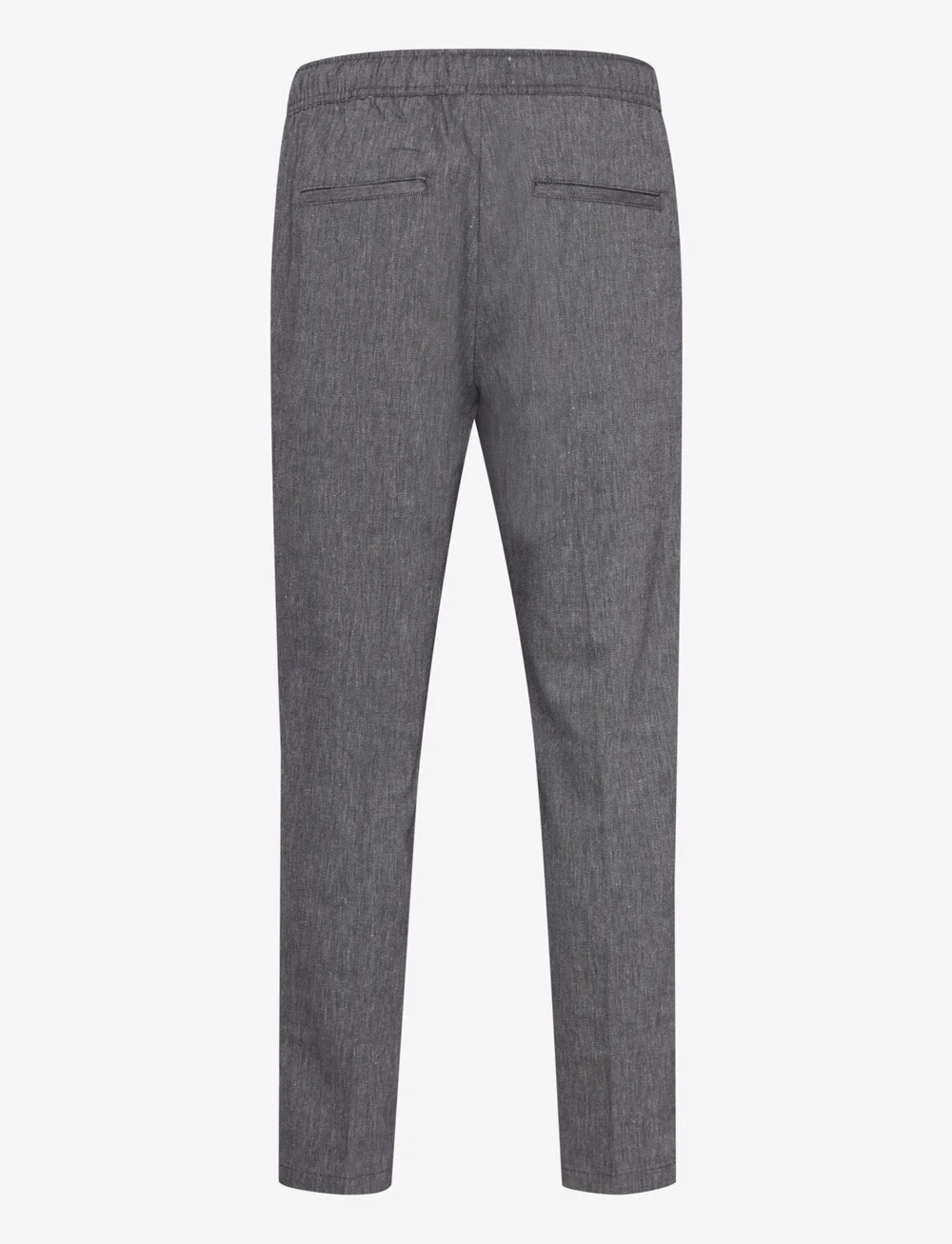 Casual Friday - CFPilou 0066 drawstring linen mix p - linnebyxor - dark navy melange - 2