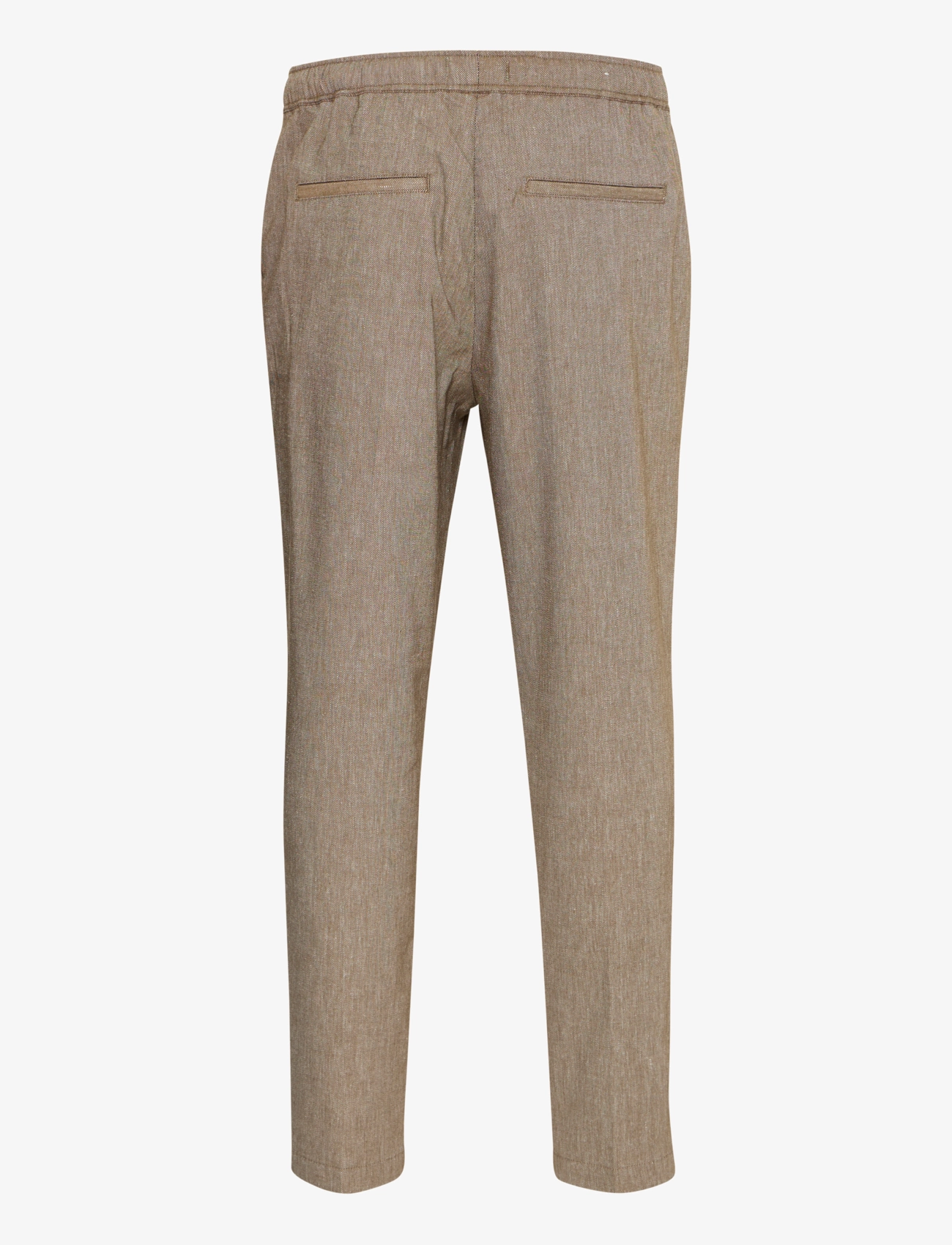 Casual Friday - CFPILOU 0066 drawstring linen mix p - linnebyxor - kangaroo melange - 2
