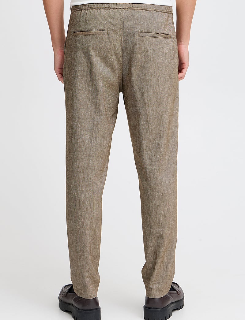 Casual Friday - CFPILOU 0066 drawstring linen mix p - leinenhosen - kangaroo melange - 5