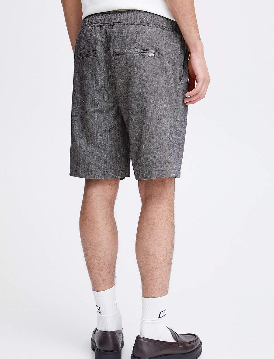 Casual Friday - CFPHELIX 0066 linen mix shorts - shorts en lin - dark navy melange - 4