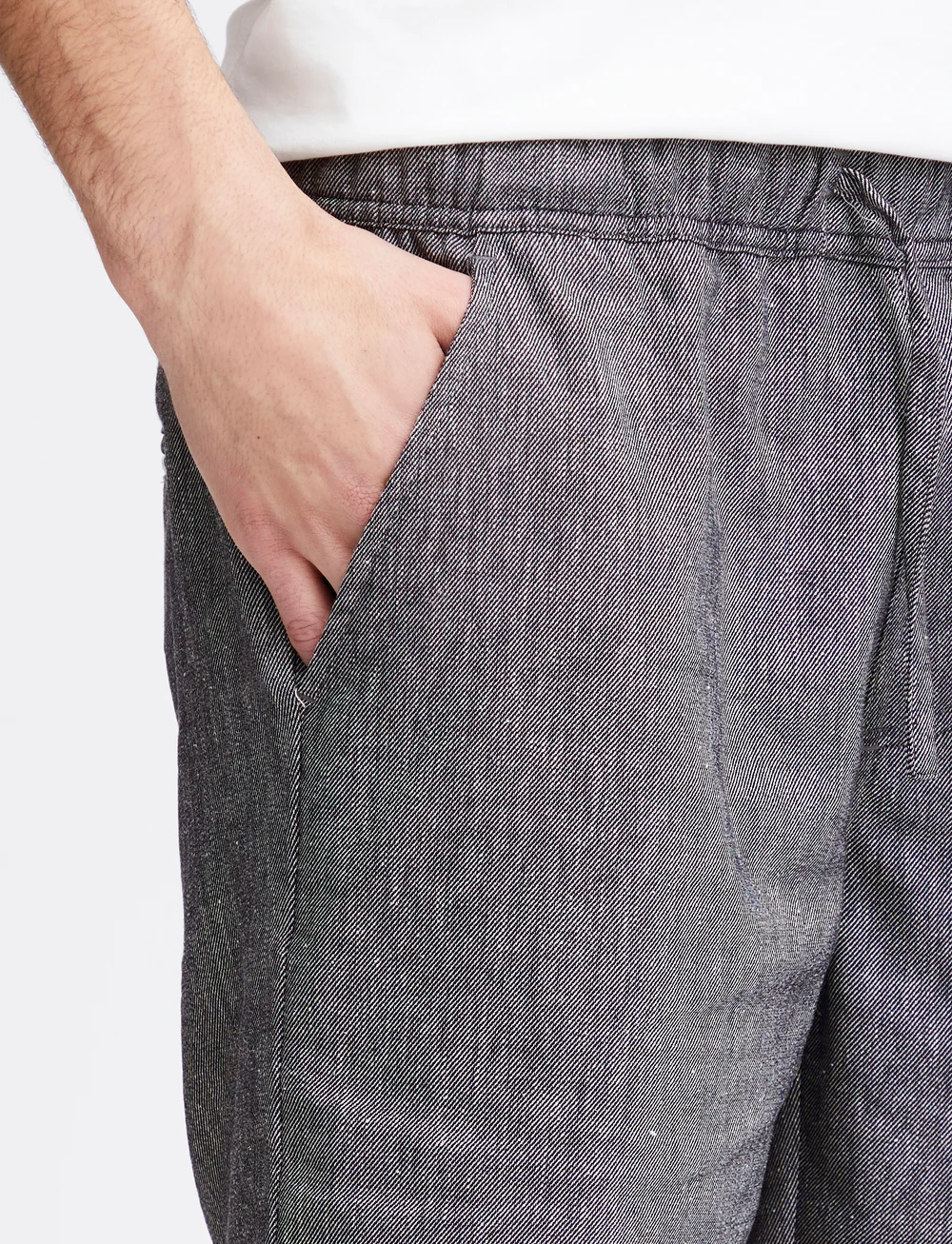 Casual Friday - CFPHELIX 0066 linen mix shorts - linneshorts - dark navy melange - 5