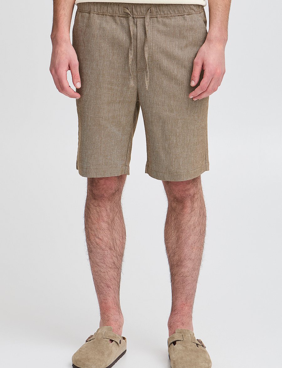 Casual Friday - CFPHELIX 0066 linen mix shorts - shorts en lin - kangaroo melange - 4