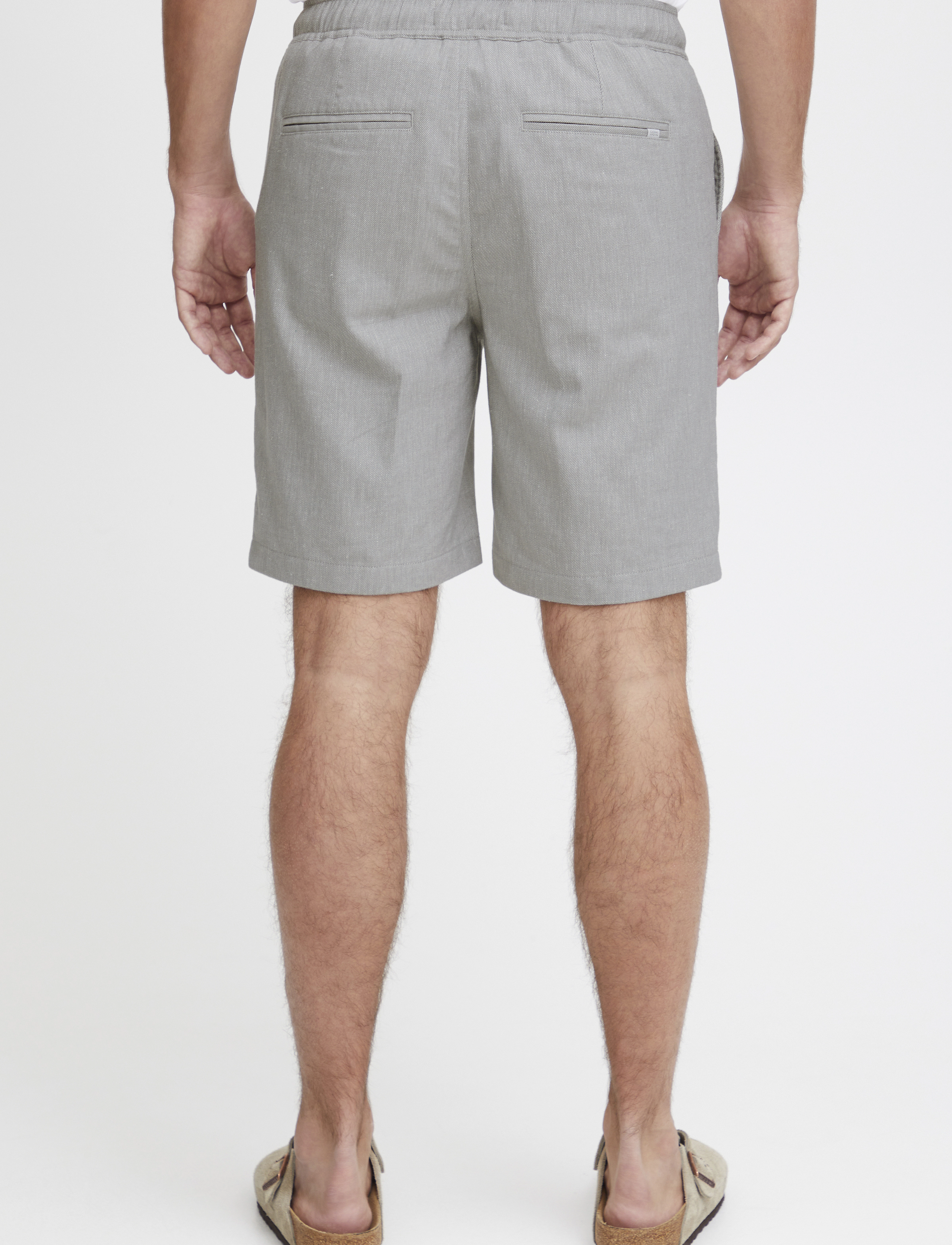 Casual Friday - CFPHELIX 0066 linen mix shorts - mænd - vetiver - 5