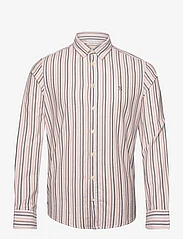 Casual Friday - CFAnton LS BD striped oxford shirt - nutmeg - 0