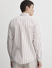 Casual Friday - CFAnton LS BD striped oxford shirt - nutmeg - 4