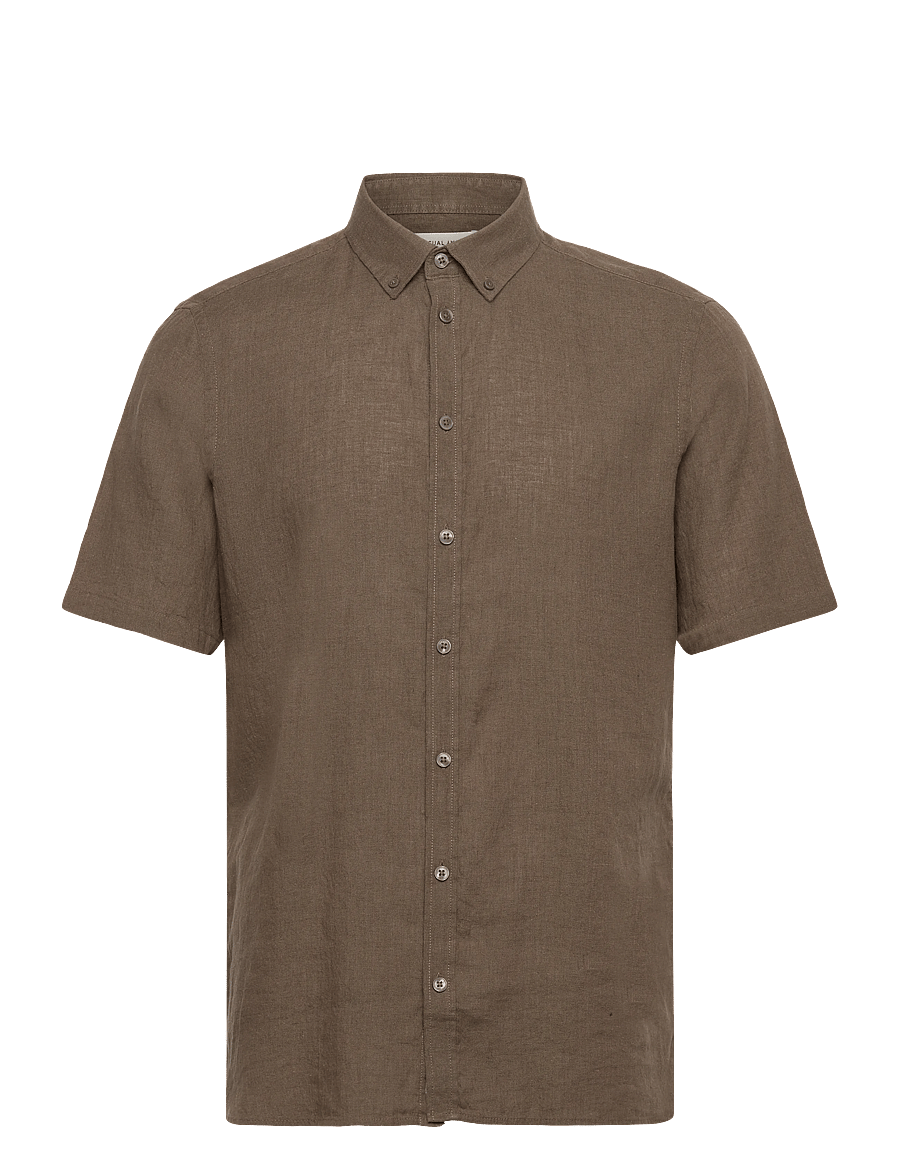 Casual Friday - CFANTON SS LINEN SHIRT - leinenhemden - wren - 0