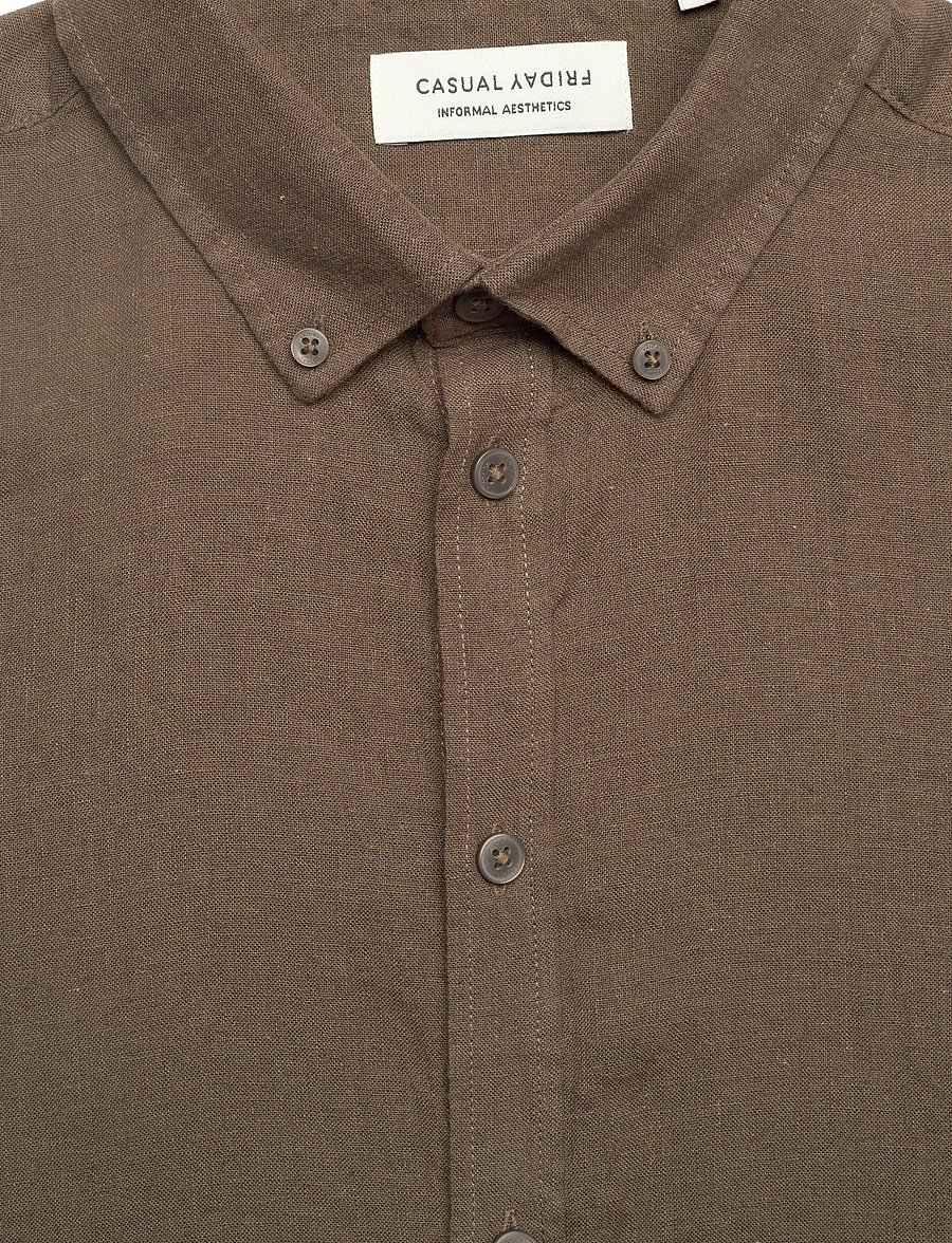 Casual Friday - CFANTON SS LINEN SHIRT - leinenhemden - wren - 2