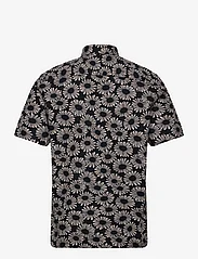 Casual Friday - CFAnton SS flower printed shirt - kortärmade skjortor - dark navy - 1
