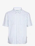 CFAlvin SS striped waffel shirt - SNOW WHITE