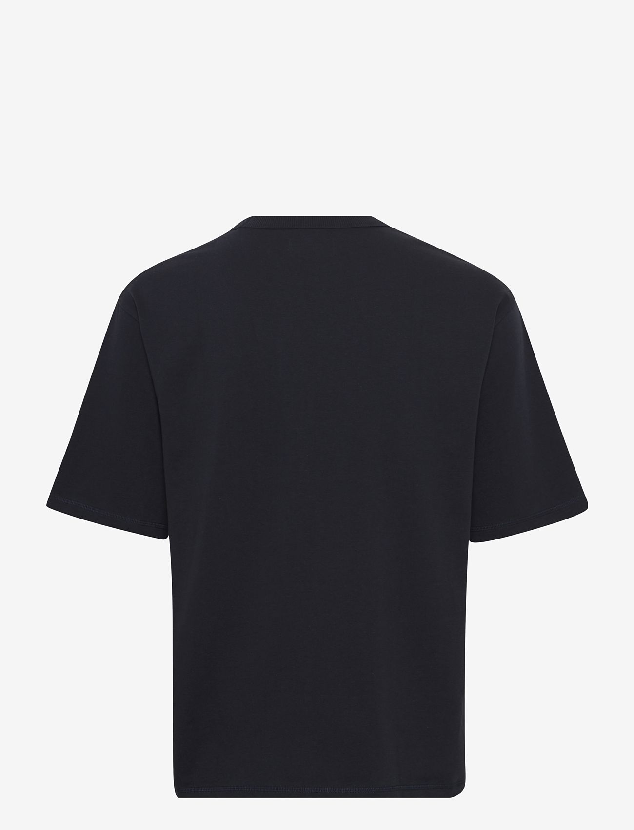 Casual Friday - CFTUE tee with chest embroidery - kortærmede t-shirts - dark navy - 1