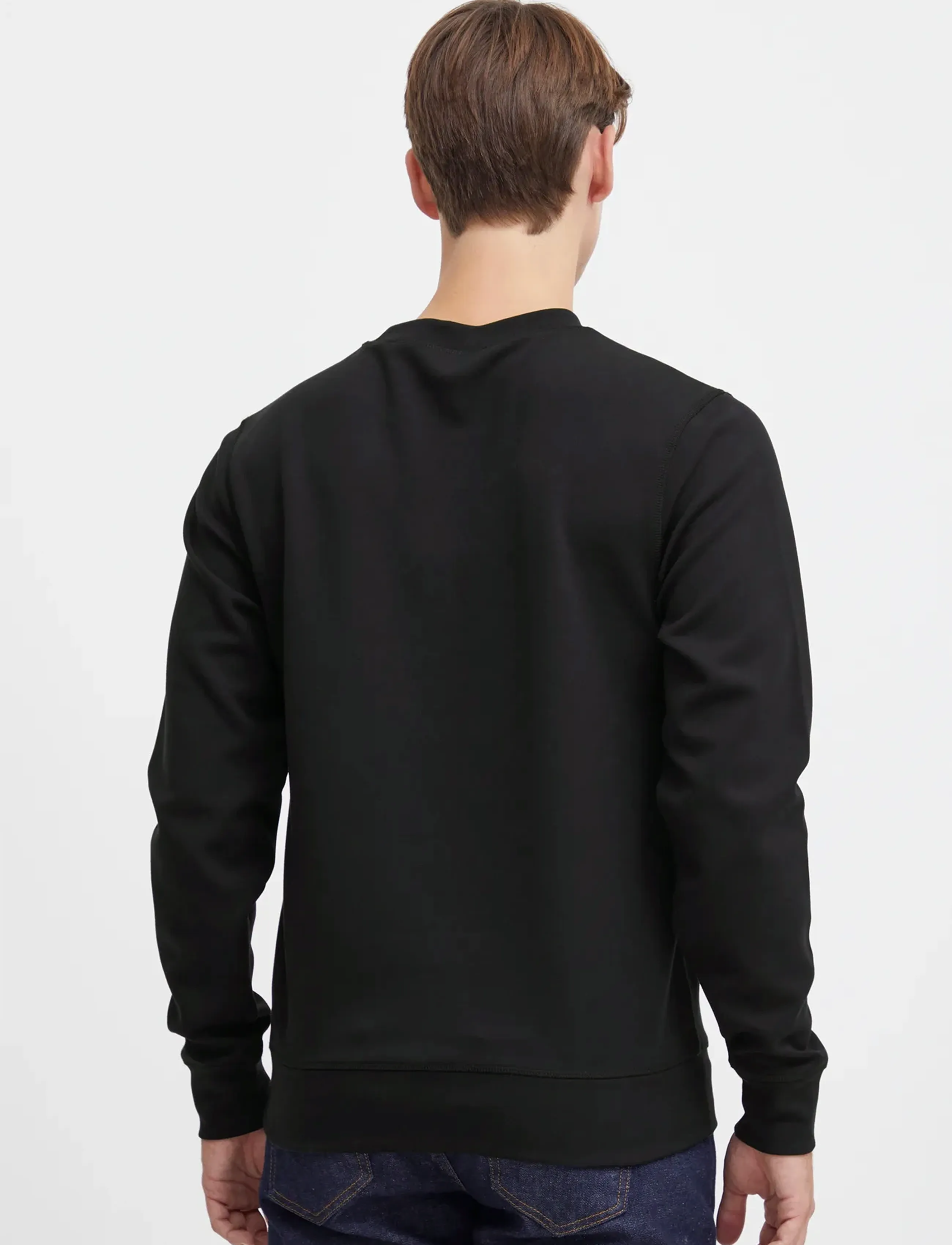 Casual Friday - CFSEBASTIAN 0096 CREW NECK SWE - rund hals - black beauty - 4
