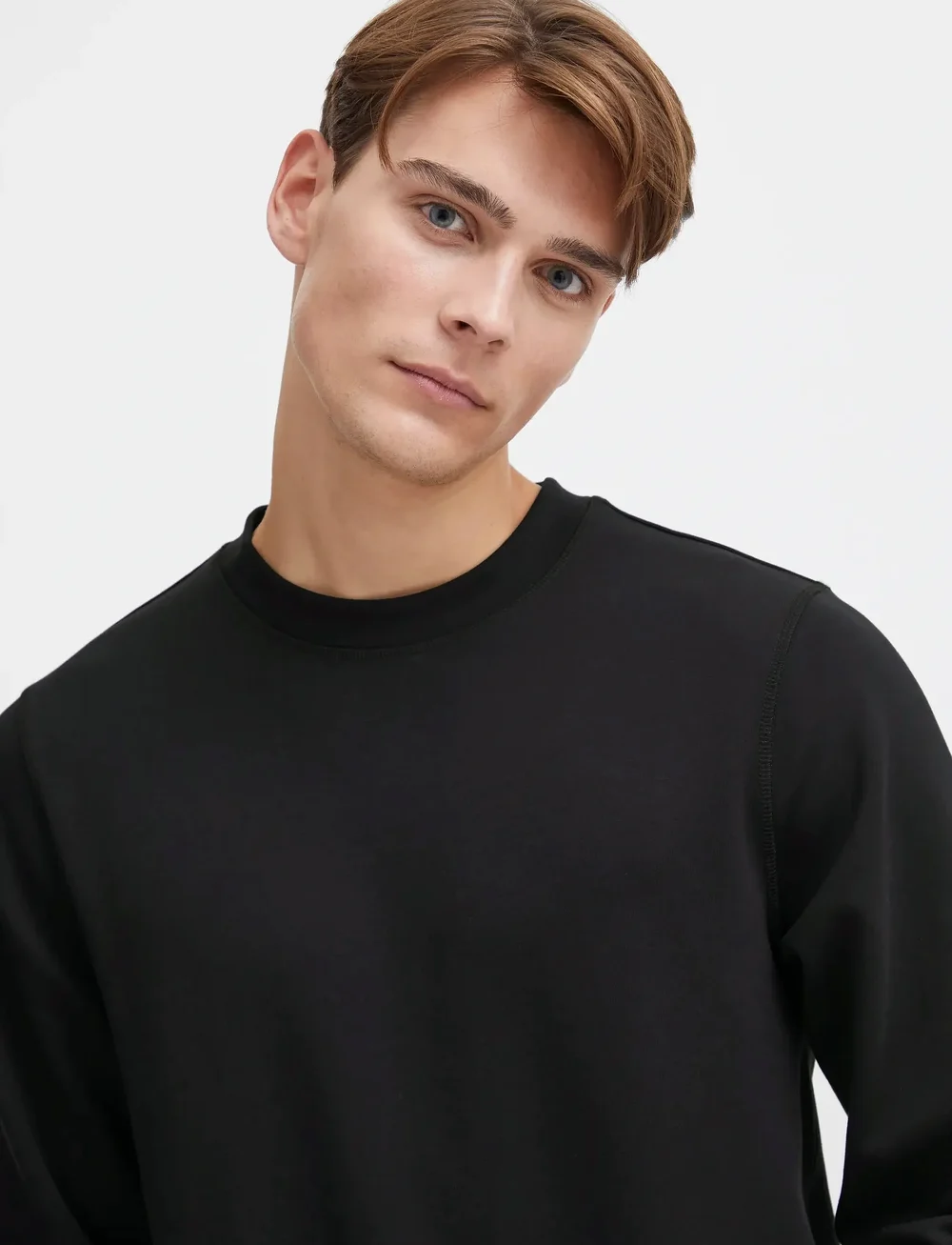 Casual Friday - CFSEBASTIAN crew neck sweat - truien - black beauty - 5