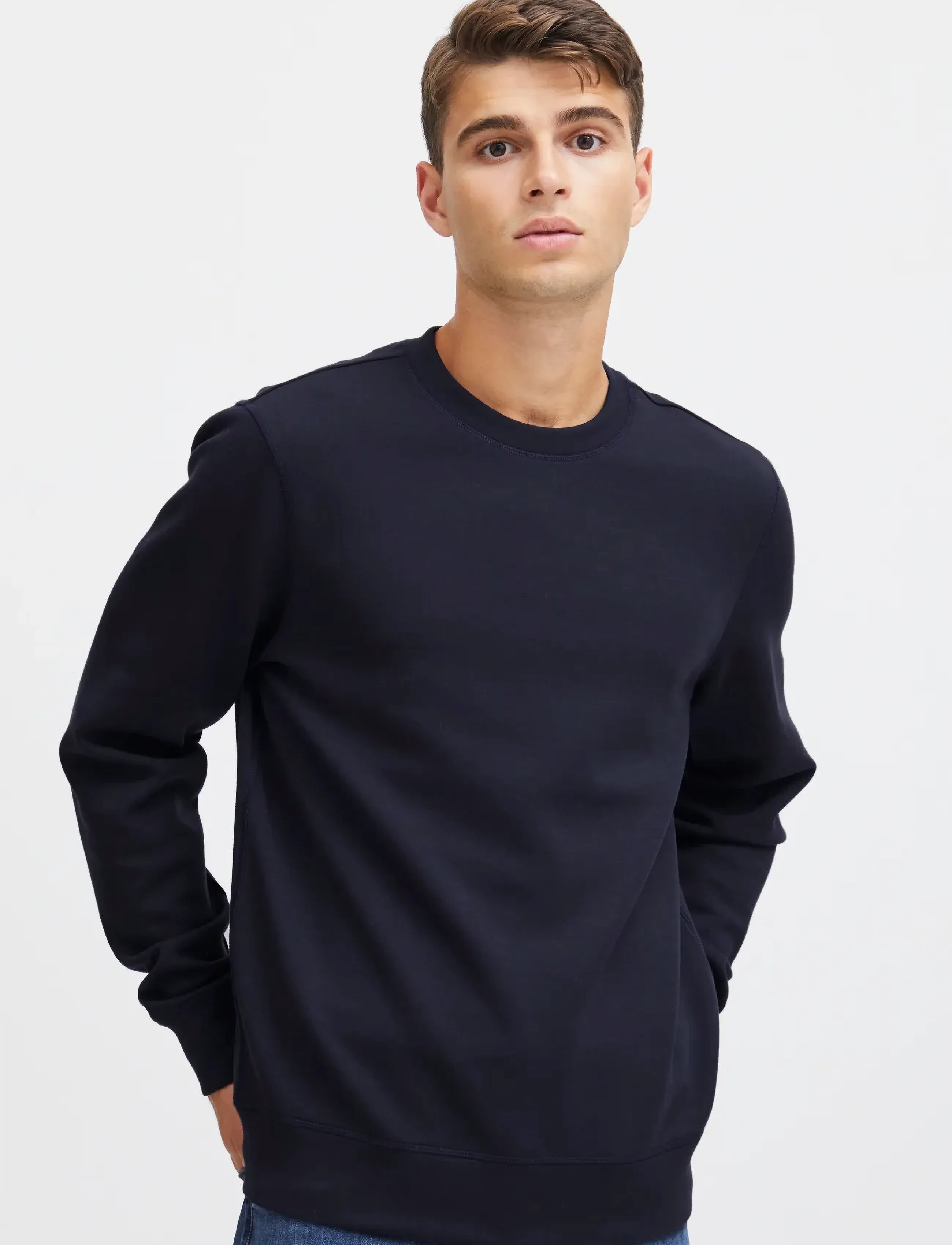 Casual Friday - CFSEBASTIAN 0096 CREW NECK SWE - Ümmarguse kaelusega kudumid - dark navy - 4