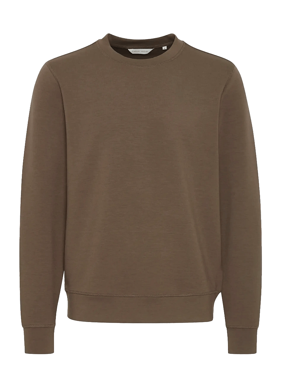 Casual Friday - CFSEBASTIAN 0096 CREW NECK SWE - round necks - major brown - 1