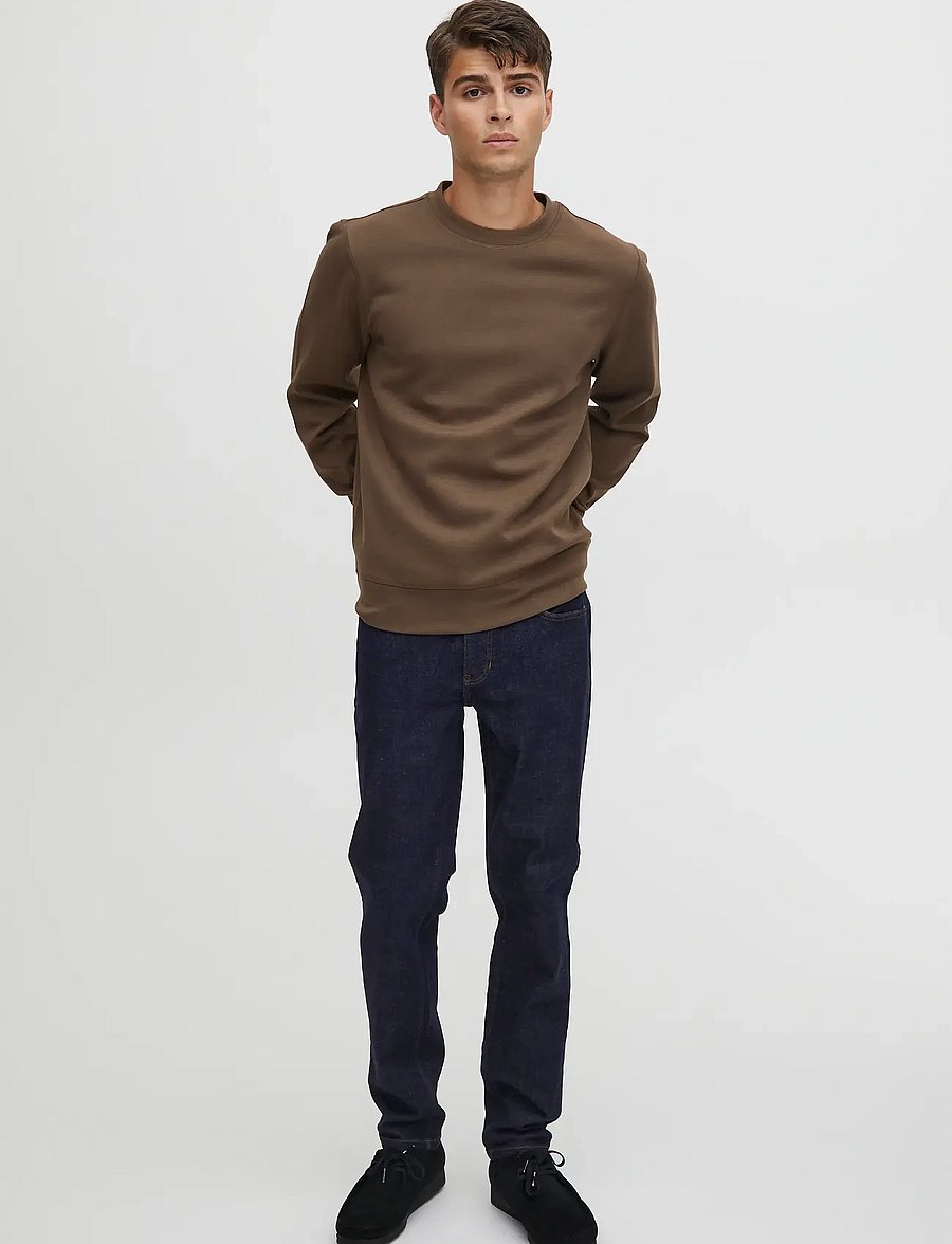 Casual Friday - CFSEBASTIAN 0096 CREW NECK SWE - round necks - major brown - 0