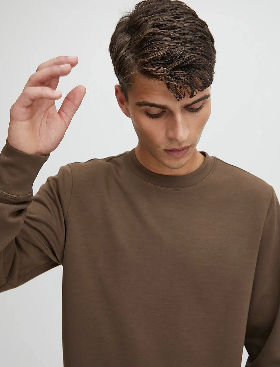 Casual Friday - CFSEBASTIAN 0096 CREW NECK SWE - round necks - major brown - 5