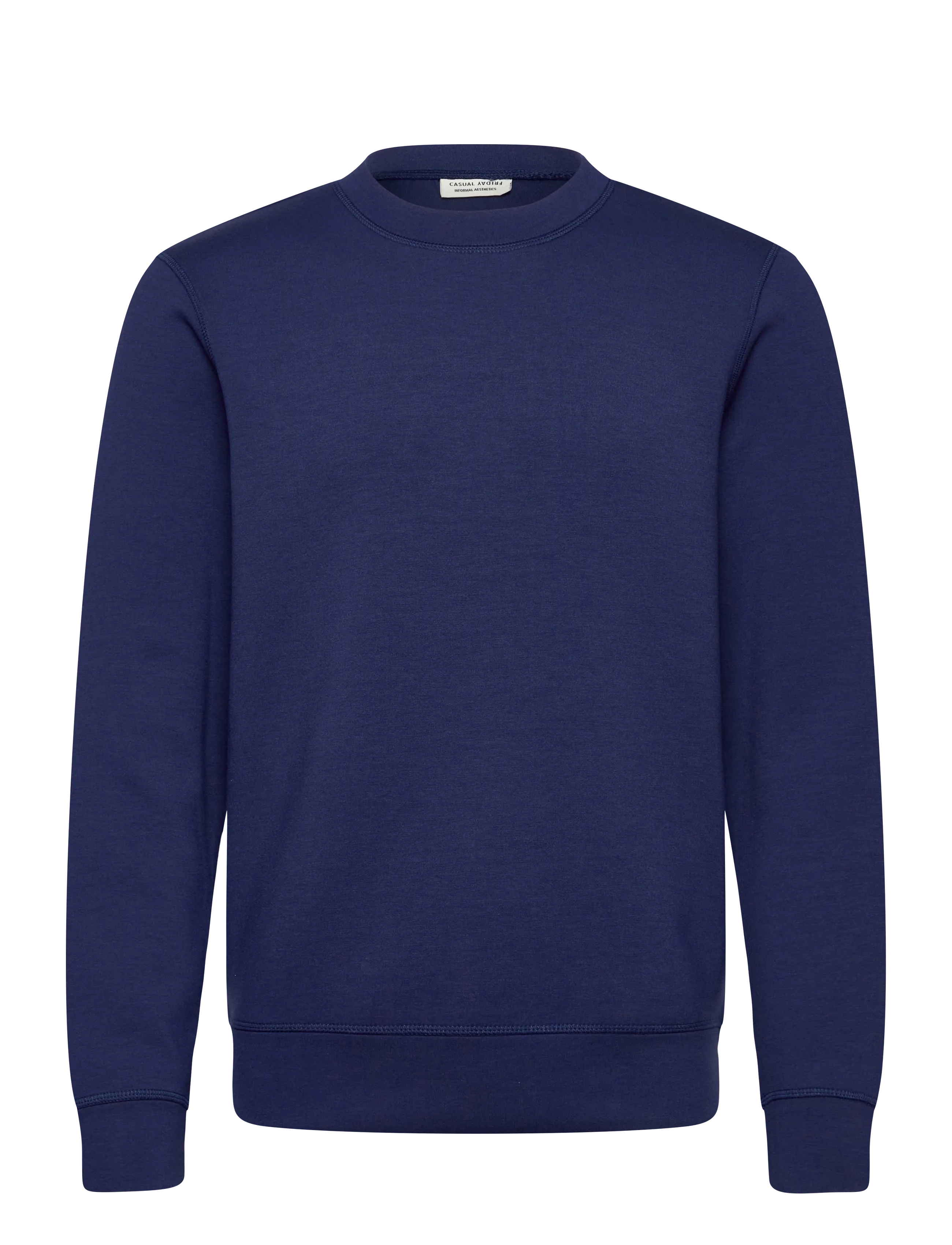 Casual Friday CFSEBASTIAN 0096 CREW NECK SWE - Strik - MEDIEVAL BLUE / navy