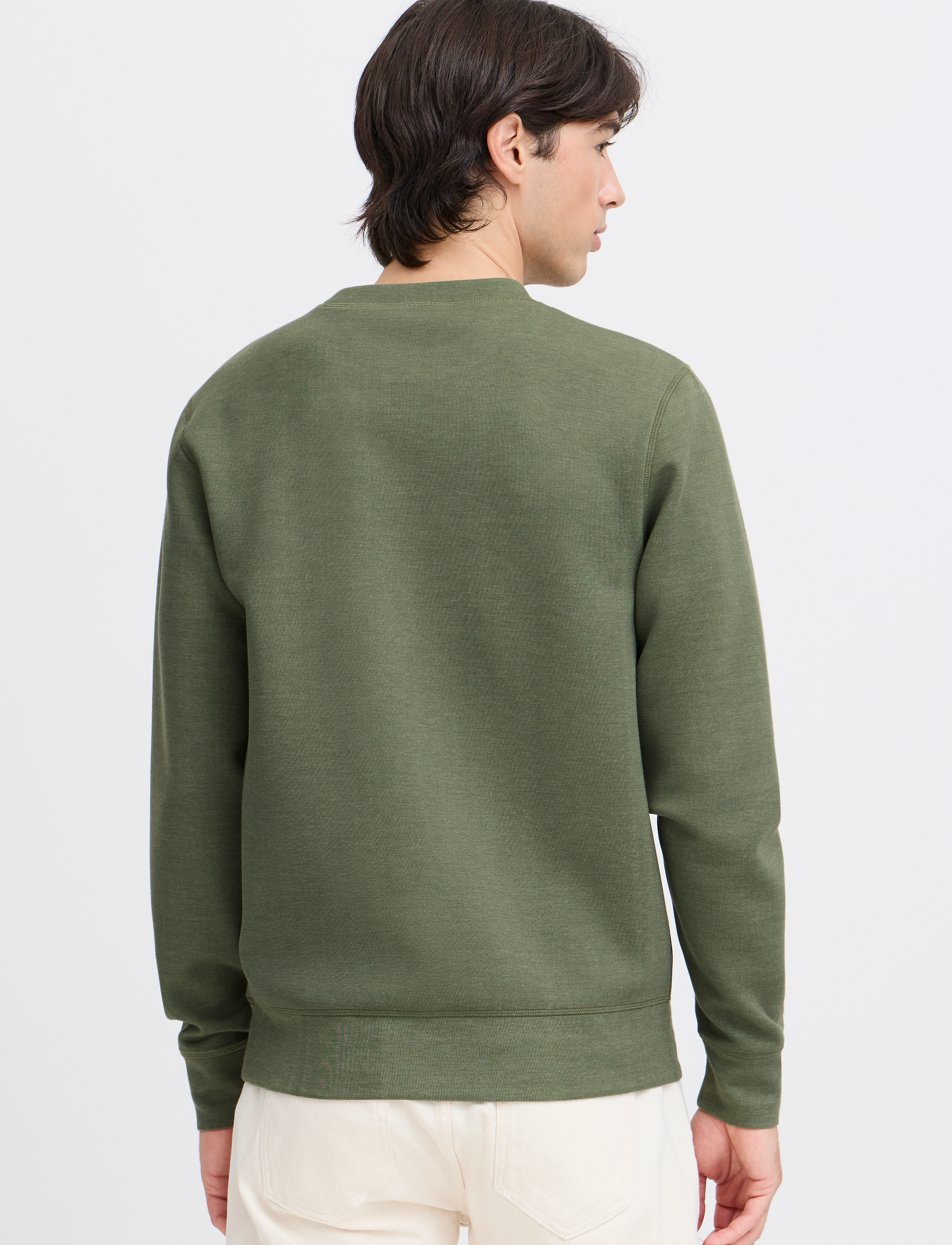 Casual Friday - CFSEBASTIAN 0096 CREW NECK SWE - kringlótt hálsmál  - winter moss melange - 5