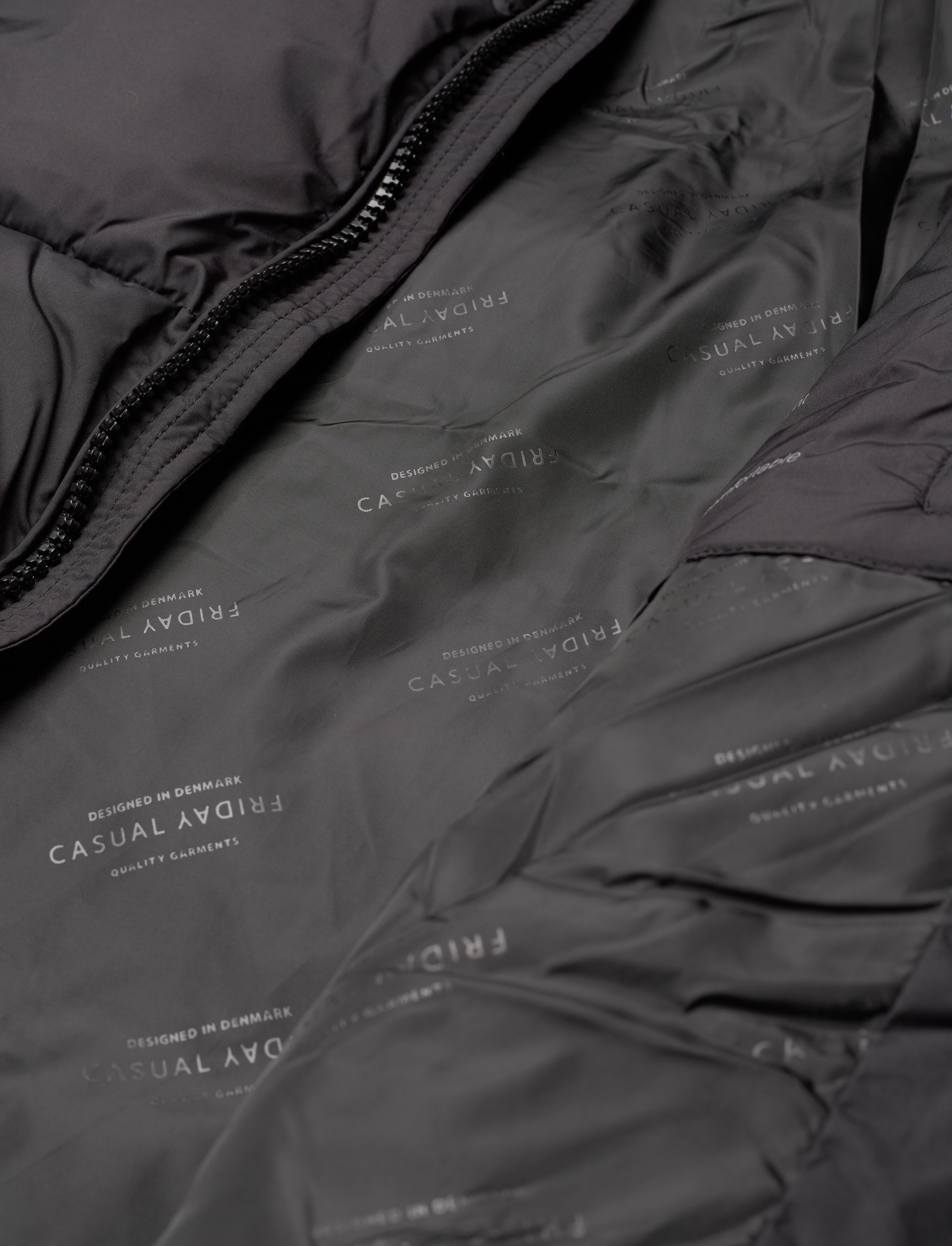 Casual Friday - CFWilson 0085 short puffer jacket - anthracite black - 4