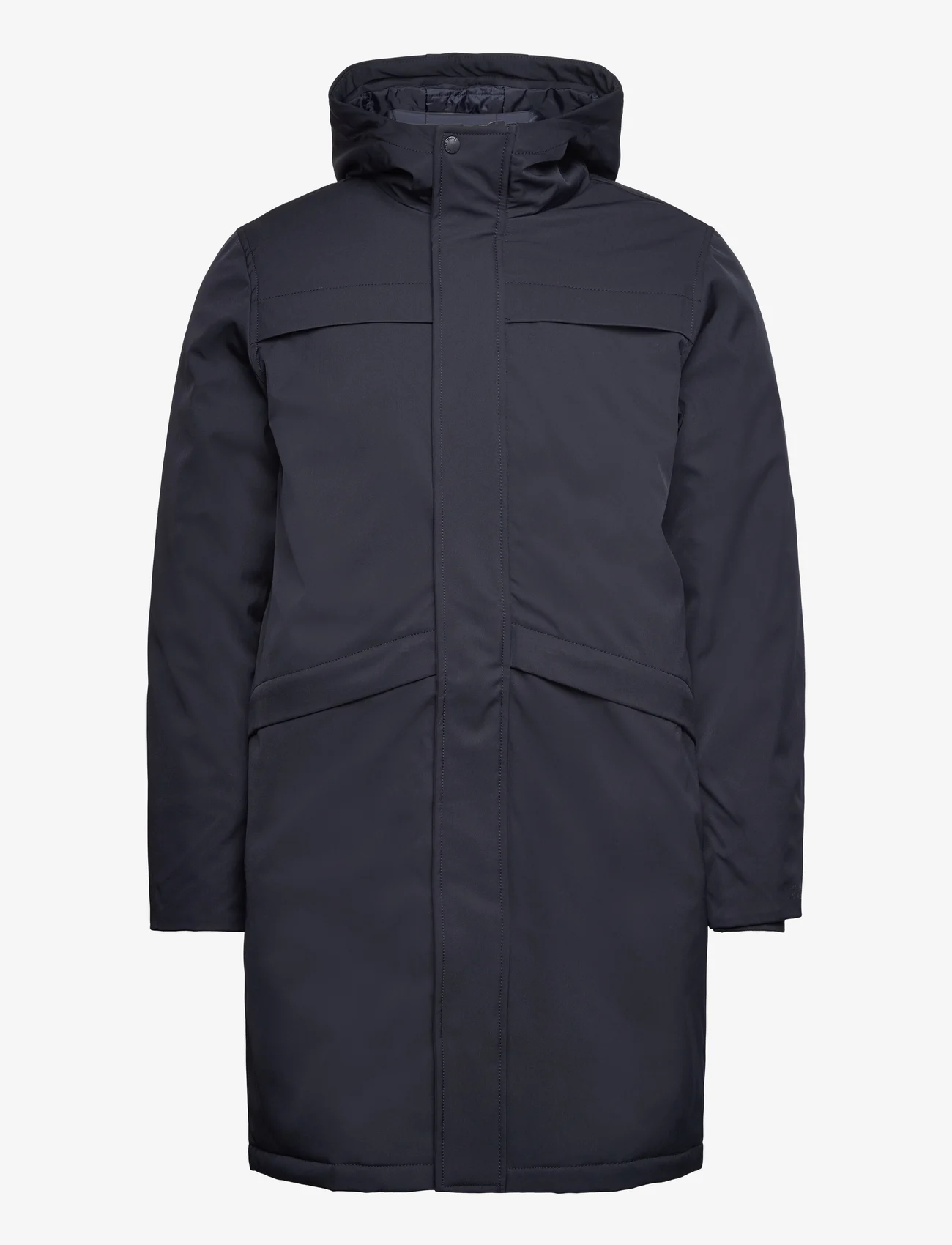 Casual Friday - CFOlik 0043 long winter jacket - winter jackets - dark navy - 0