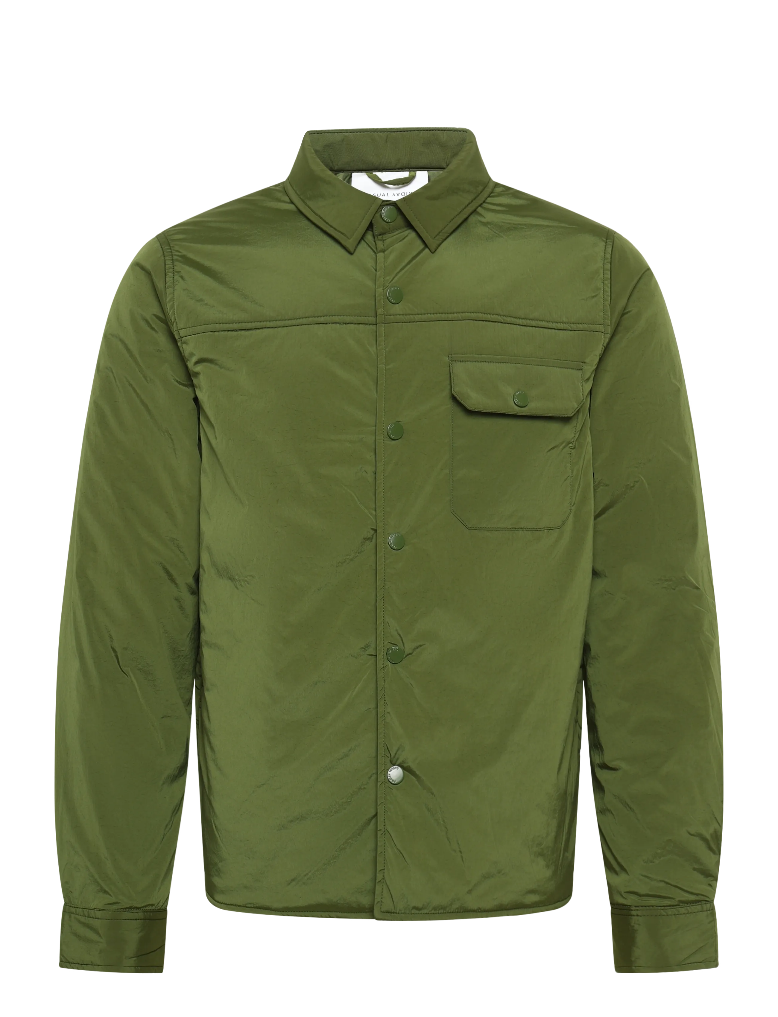CASUAL FRIDAY Cfnick 0094 Gefüttert Shirt Jacke Khaki - XL - Herren