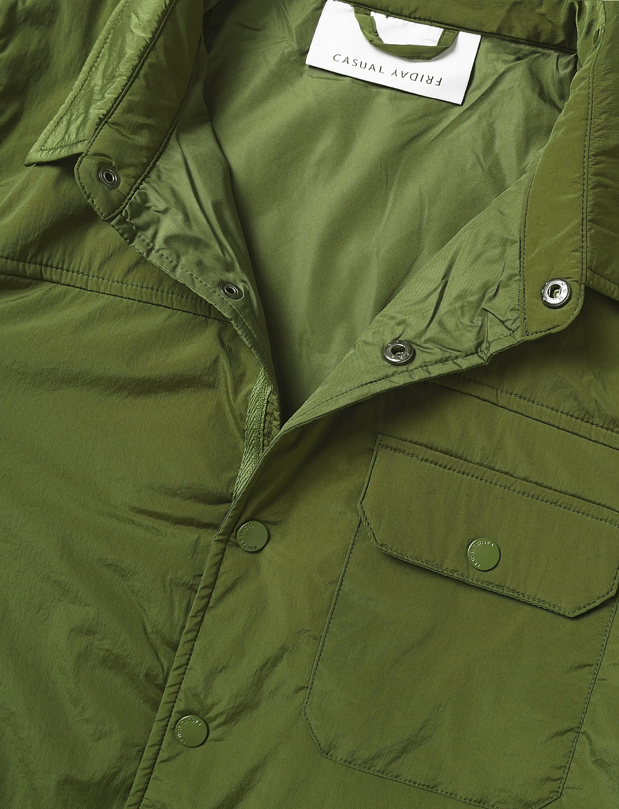 Casual Friday - CFNICK 0094 padded shirt jacket - cypress - 2