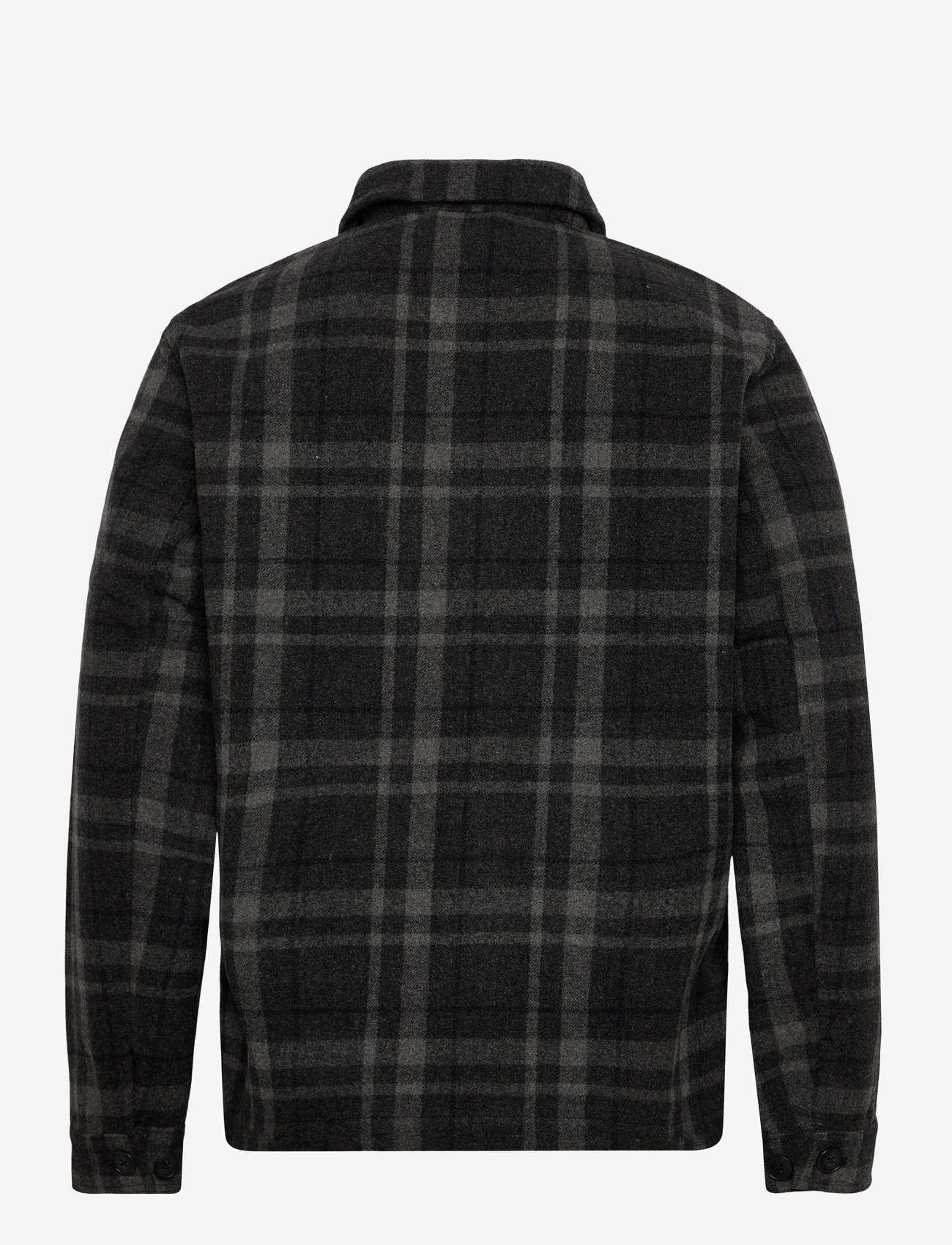Casual Friday - CFJENKEY unlined checked jacket - kollektionen - dark grey melange - 1
