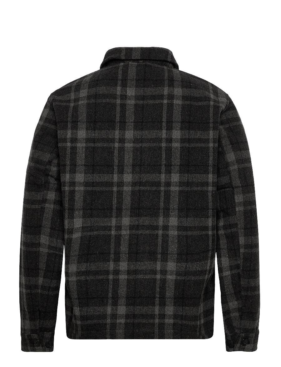 Casual Friday - CFJENKEY unlined checked jacket - kollektsioonid - dark grey melange - 1