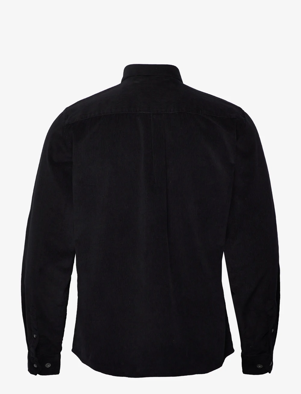 Casual Friday - CFANTON LS BD baby cord shirt - corduroy shirts - anthracite black - 1