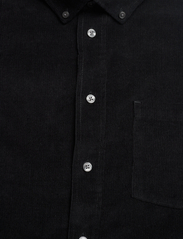 Casual Friday - CFANTON LS BD baby cord shirt - fløjlsskjorter - anthracite black - 2