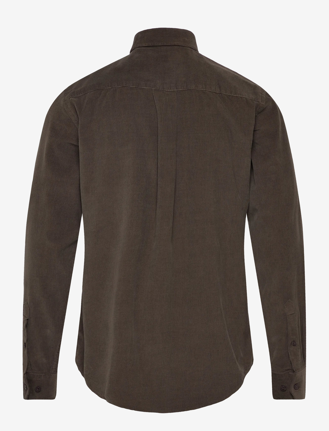 Casual Friday - CFANTON LS BD baby cord shirt - manchesterskjortor - black olive - 1