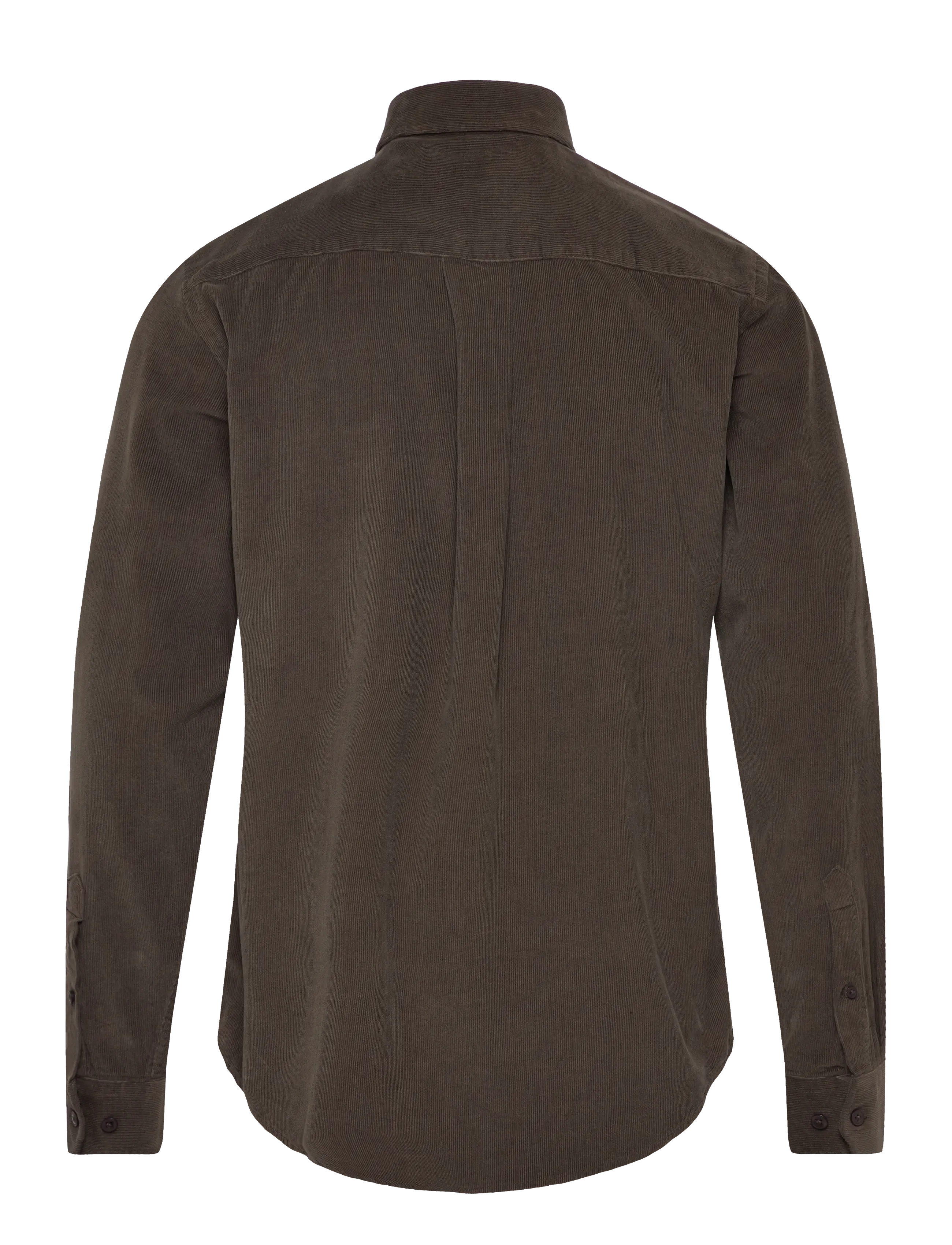 Casual Friday - CFANTON LS BD baby cord shirt - black olive - 1
