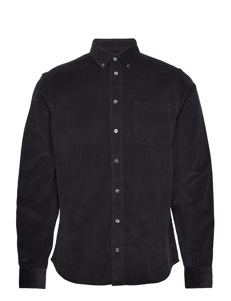 Casual Friday - CFANTON LS BD baby cord shirt - cordhemden - dark navy - 1