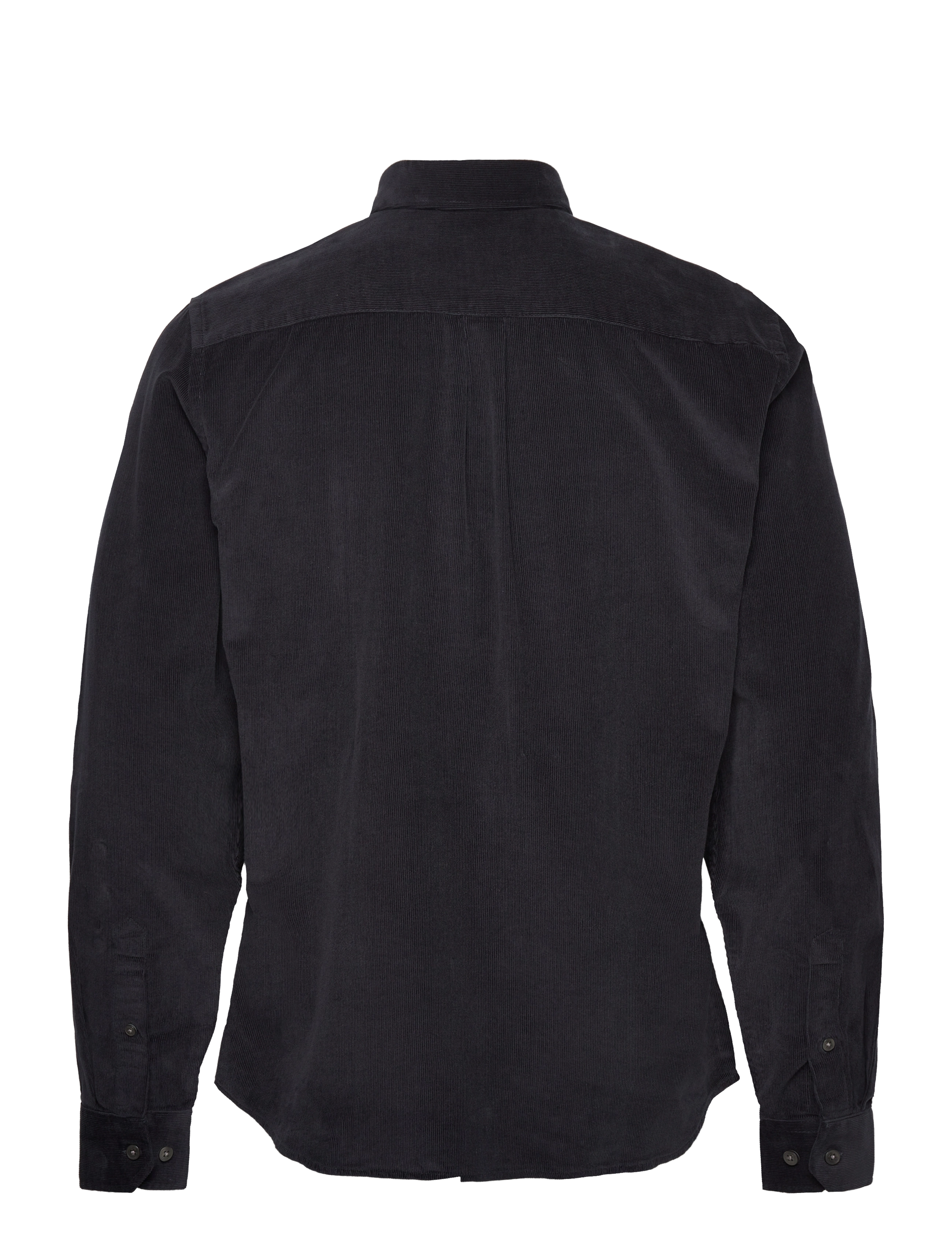Casual Friday - CFANTON LS BD baby cord shirt - velvet särgid - dark navy - 2