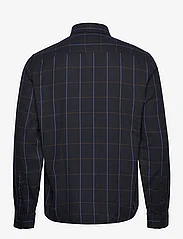 Casual Friday - CFAnton LS BD checked shirt - rutede skjorter - dark navy - 1