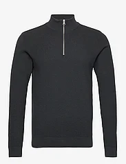 Casual Friday - CFKarlo 0092 half zipper knit - mænd - anthracite black - 0