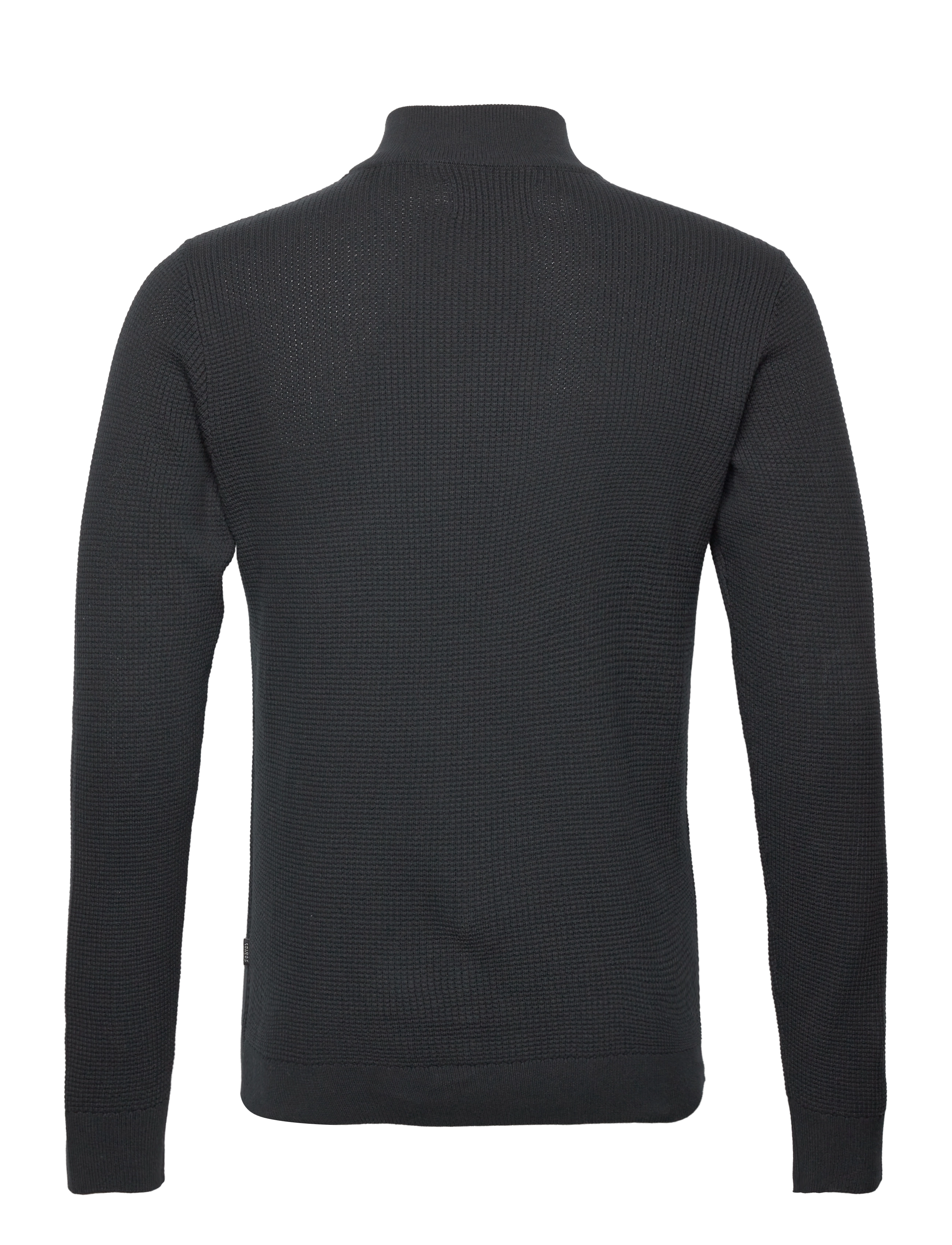 Casual Friday - CFKarlo 0092 half zipper knit - anthracite black - 1